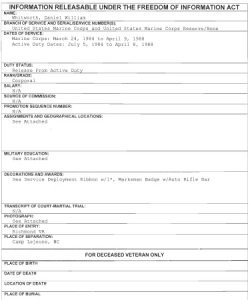 Daniel Whitworth FOIA