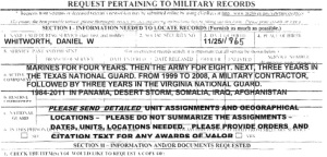 Daniel Whitworth FOIA Request