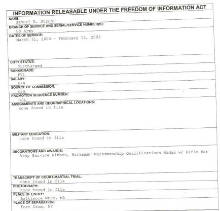 Samuel Struhl FOIA
