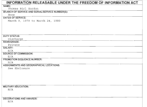 Thomas Bril Gordon FOIA