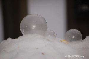 Frozen bubbles
