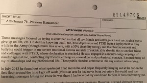 Prysner restraining order