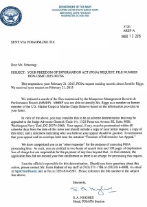 Jennifer Riggs FOIA