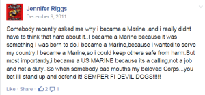 Jennifer Riggs claims (2)