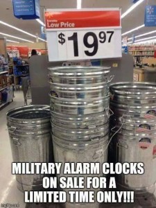 Military alarm clocks
