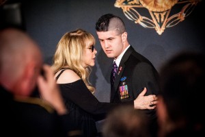 Stevie Nicks and Cpl Vincent Mannion-Brouder