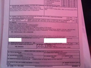 James Earmin Wilson DD214a