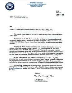 Roger Cobb FOIA