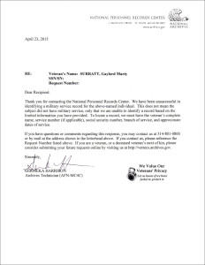 Gaylord Surratt FOIA