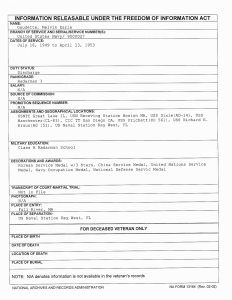 Melvin Gaudette FOIA