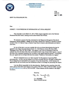 Robert E. WIlson, Jr FOIA
