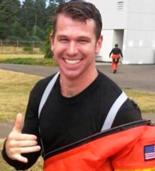 Petty Officer 2nd Class Darren Harrity saving the world