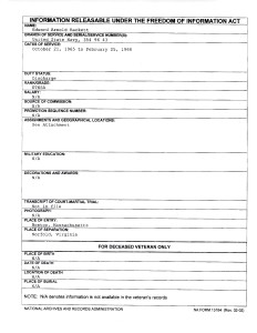 Edward Rackette FOIA