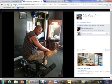 Robinson, Anthony Howard tattoo 2