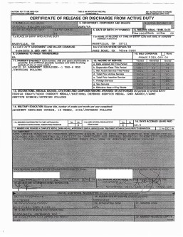 William Gafford DD214