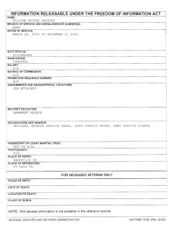 William Hayden Gafford FOIA