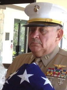 MCL - DoF - Marine Hager Funeral 031513 (2) - Medals include Bronze Star with V - Purple Heart - Air Medal with Oak Leaf Clusters - Combat Action Ribbon