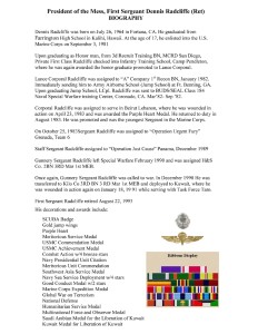 Dennis Earl Radcliffe claims