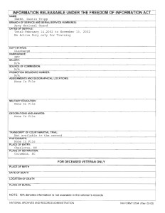 Dustin Tripp Parks FOIA