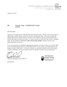 Jerome Washington Federal FOIA