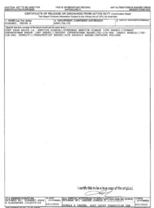 Peppe Hibbert Forged DD214 annex