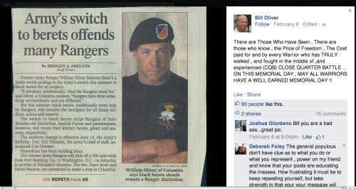 Billy Oliver newspaper beret