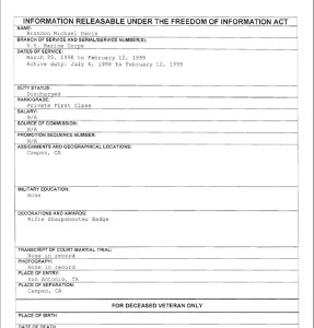 Brandon Michael Davis FOIA