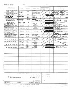 Donald Benjamin Tooker Assignments