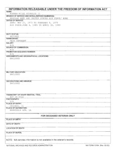 Norman Reynolds FOIA