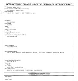 Robert Boyd FOIA