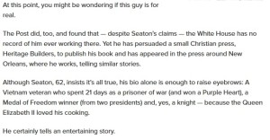 Ronnie Joseph Seaton Claims