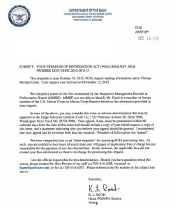 Thomas Michael Good USMC FOIA