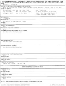 George Margolis FOIA