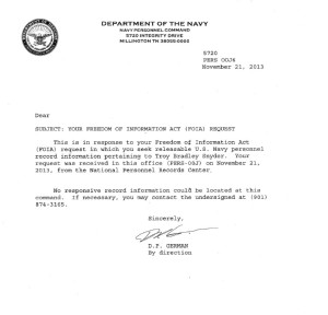 Troy Bradley Snyder FOIA