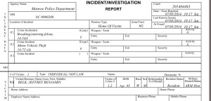 Belk Police Report b