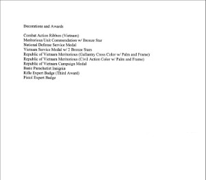 Bucklew USMC Awards