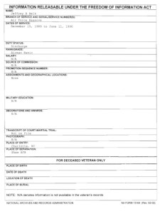 Jeff Belf FOIA