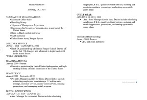 Shaun Wisemore resume claims