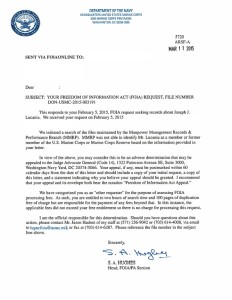 Joe Lucania FOIA