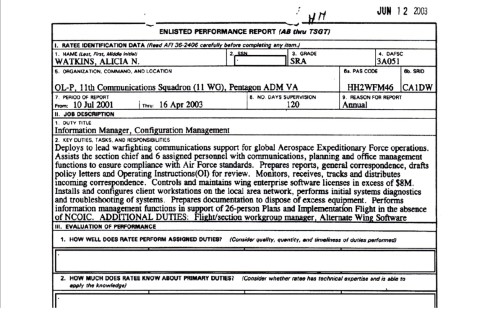 Alicia Watkins EPR 2001