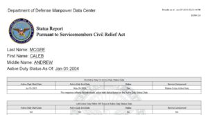 Caleb McGee Manpower Report