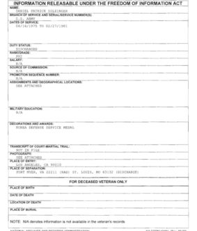 Daniel Sulzinger FOIA