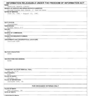 Gareth Garrison FOIA