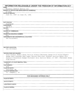 Marshall Morris FOIA