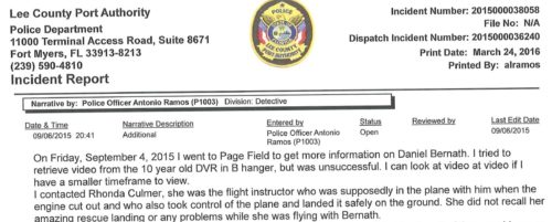 Bernath Police report