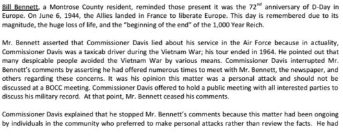 Bobbie Glen Davis 6-6-2016 1