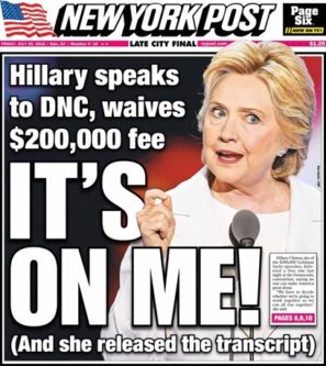 New Yorl Post headline