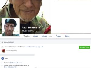 Raul medina FB profile