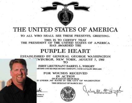 Darryl Lee Wright Purple Heart