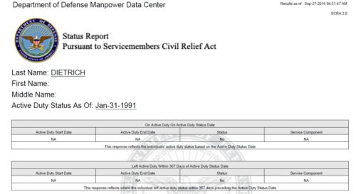Dietrich Manpower Report